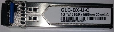 GLCBXD -40-> SFP 1 GBPS MONO BIDI 1490/1310-40 KM