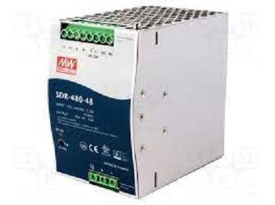 NDR480-48->FUENTE DIN 480 WATTS 48 VDC